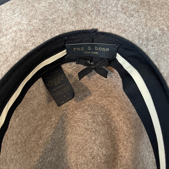 Rag & Bone Grey Floppy Brim Wool Fedora Hat main image 2